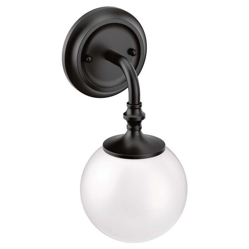 Colinet Matte black one globe bath light - (YB0561BL)