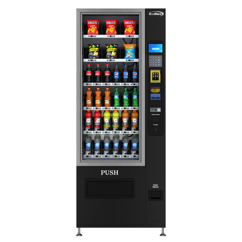 Refrigerated Snack and Drink Vending Machine with 36 Slots Featuring Credit Card Reader and Bill Acceptor in Black (KM-VMR-30-BR) 5.0 out of 5 stars, average rating value. Read 18 Reviews. Same page link. 5.0 (18) Write a review