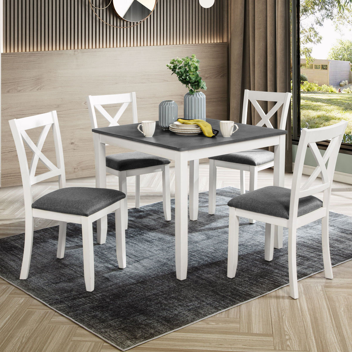 Modern Dining Table Set With Chairs For Kitchen