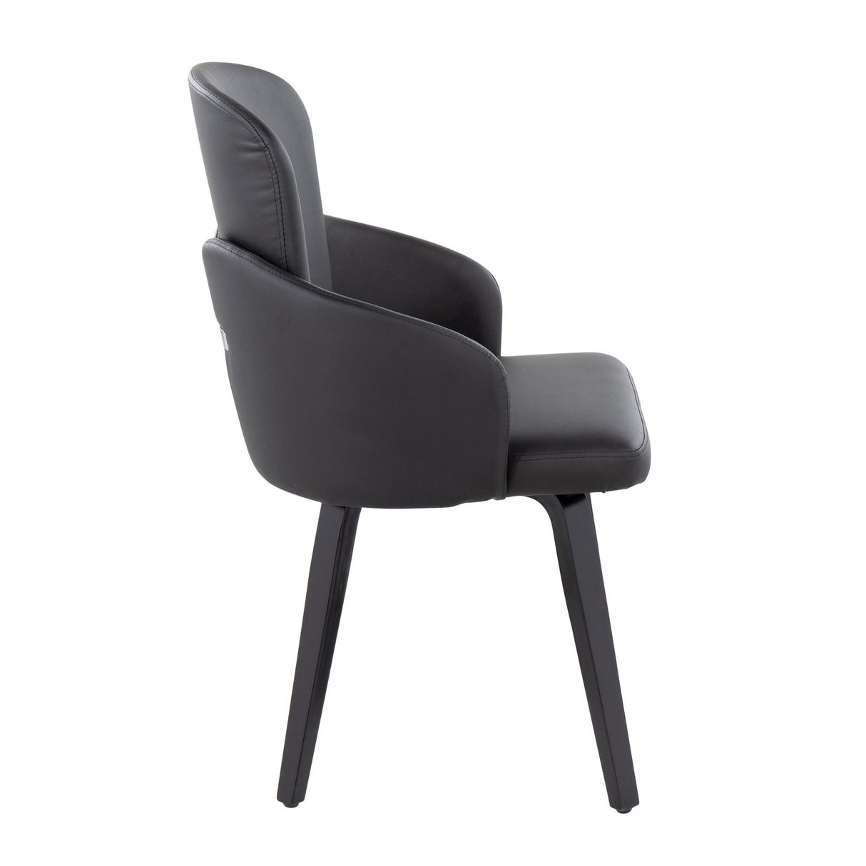 Dahlia - Contemporary Dining Chair (Set of 2) - Black Wood