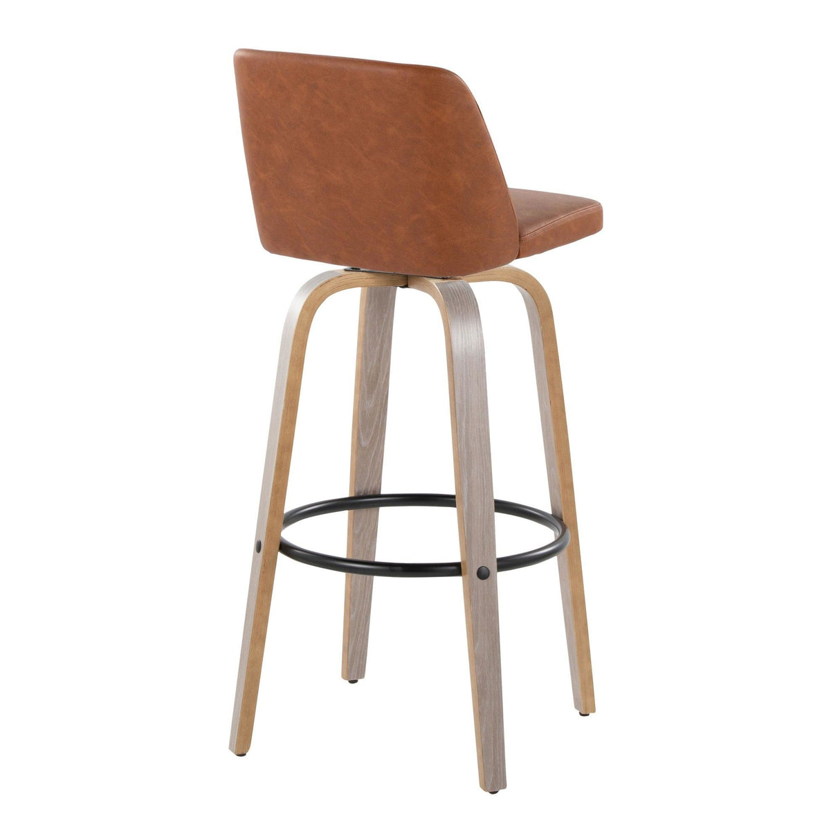Toriano - 30" Fixed-Height Fabric Barstool (Set of 2)