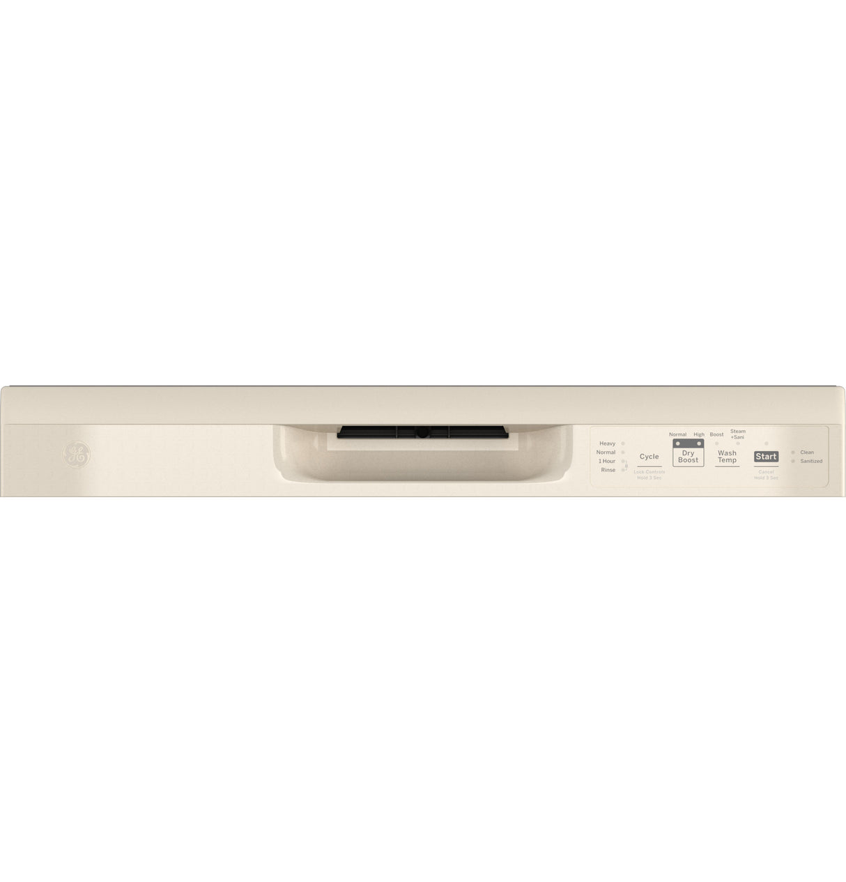 GE GDF535PGRCC - 24 in. Front Control Flush-Mount Dishwasher with 55 dBa Sound Level, Dry Boost & Pocket Handle - Bisque