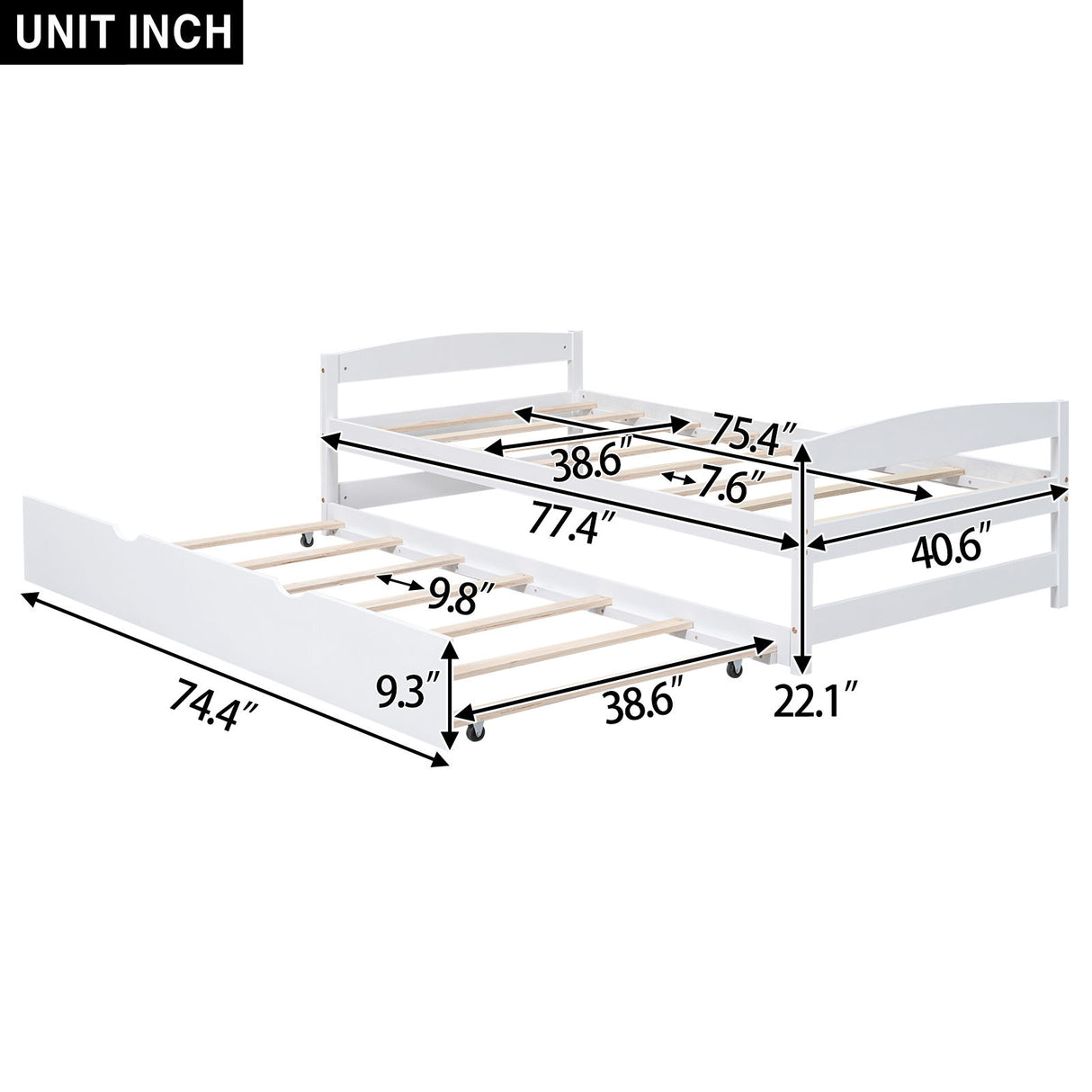 Platform Bed With Trundle