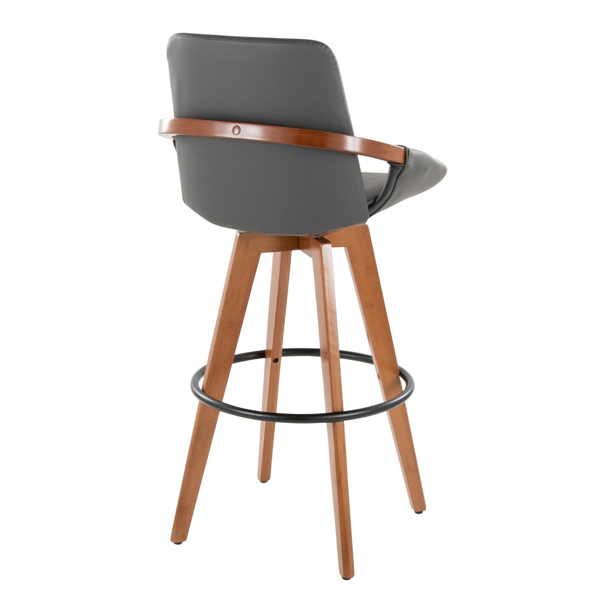 Cosmo - Fixed-Height Barstool - Walnut Bamboo Base