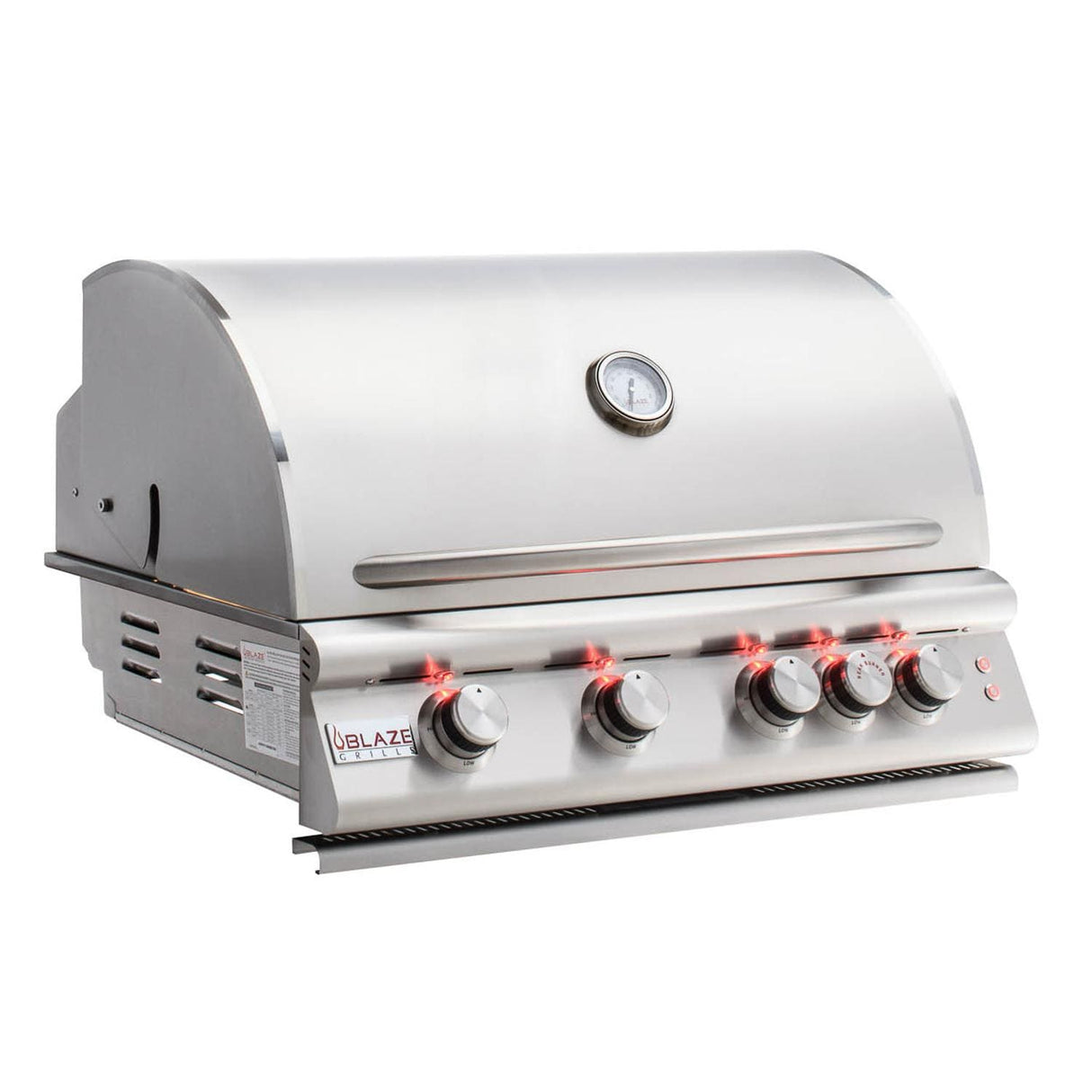 Blaze LTE 32-Inch 4-Burner Built-In Natural Gas Grill w/ Rear Infrared Burner & Grill Lights - BLZ-4LTE2-NG
