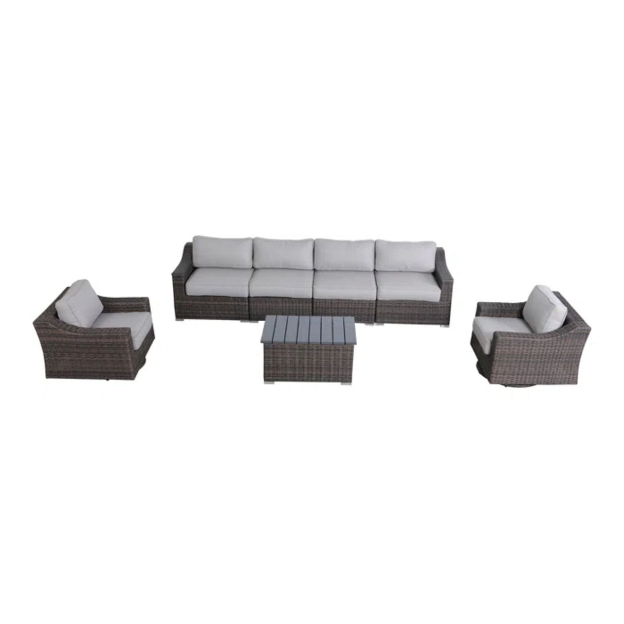 Stylish Sofa Seating Group With Cushions Perfect For Outdoor Gatherings