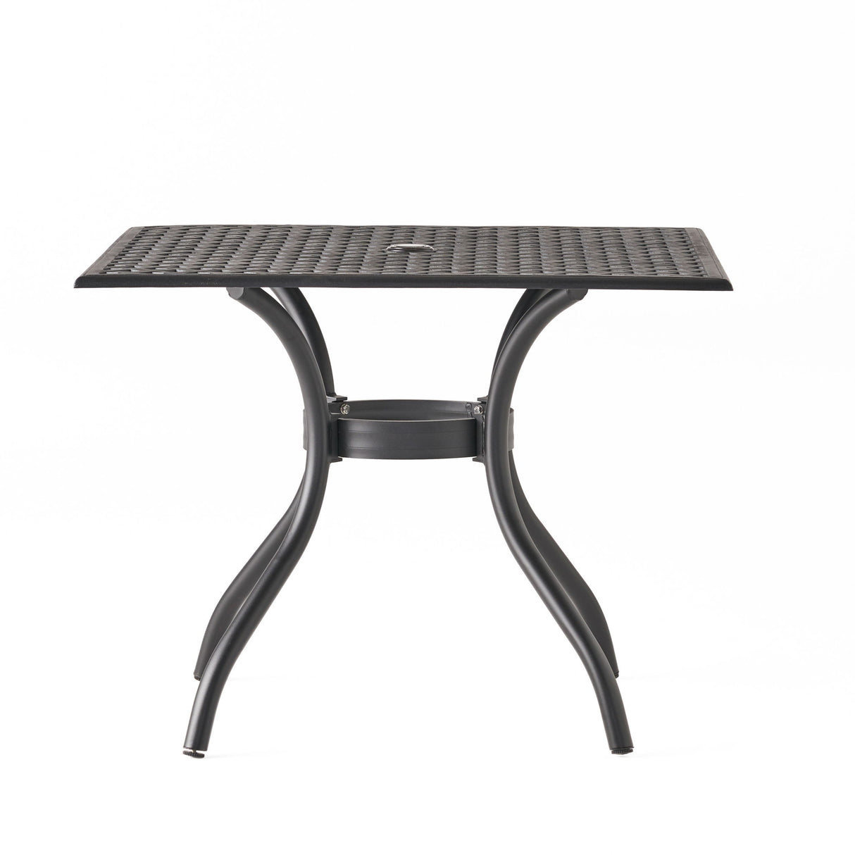 Arch Mesh Dining Table With Lightweight Frame - Black