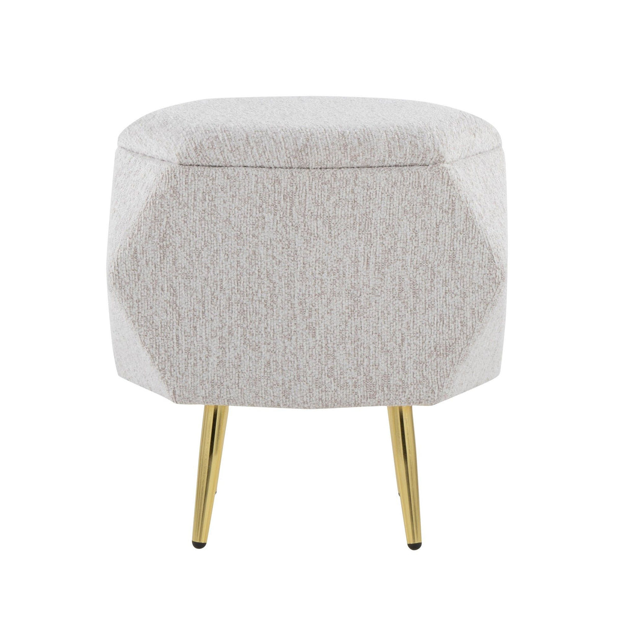 Diamond - Ottoman - Gold Metal Legs