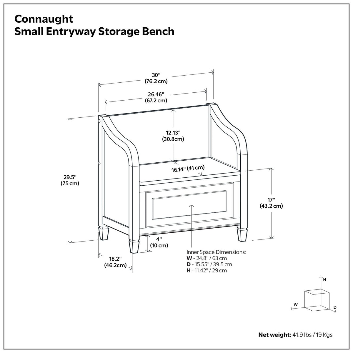 Connaught - Storage Bench