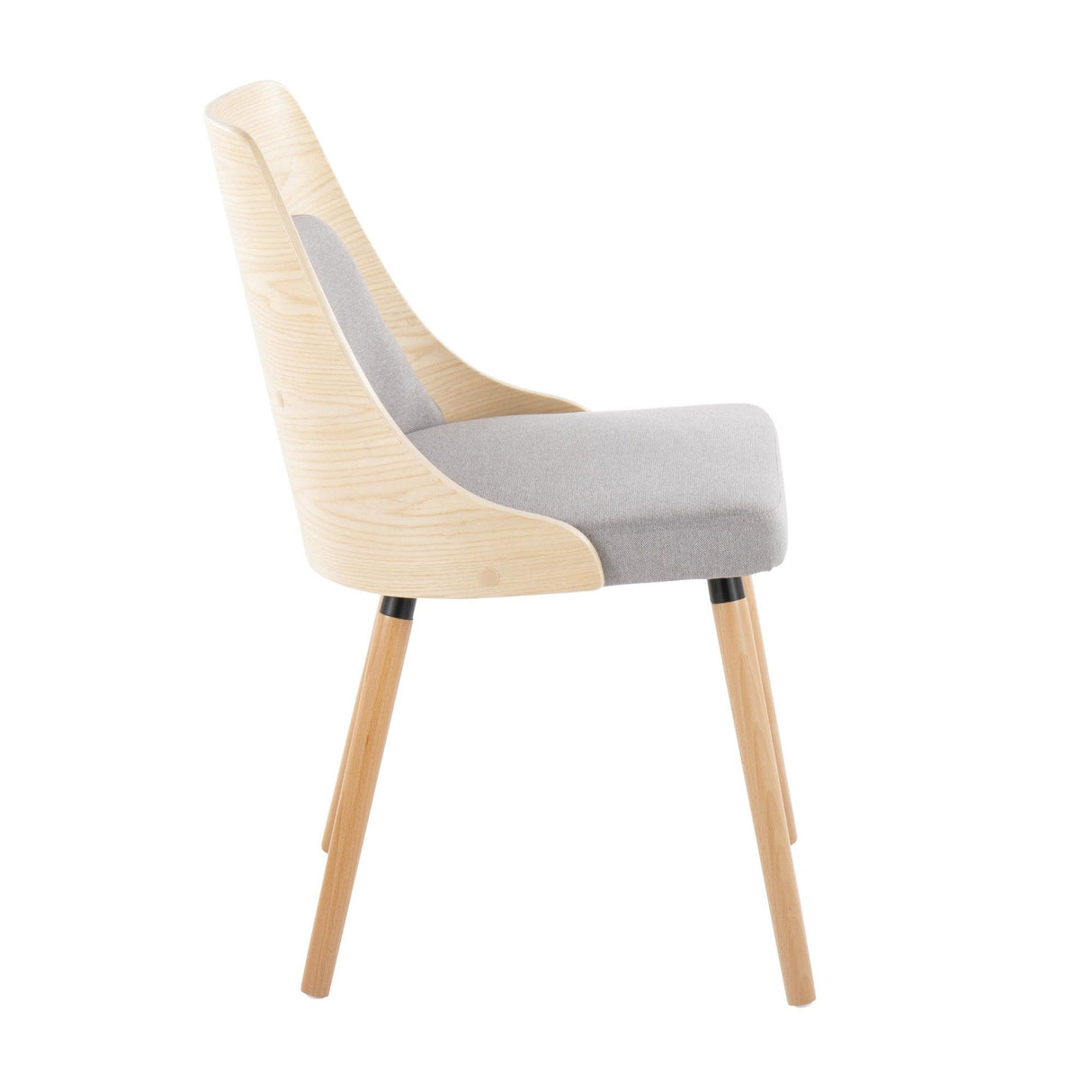 Anabelle - Mid-Century Modern Chair - Natural Back, Natural Legs