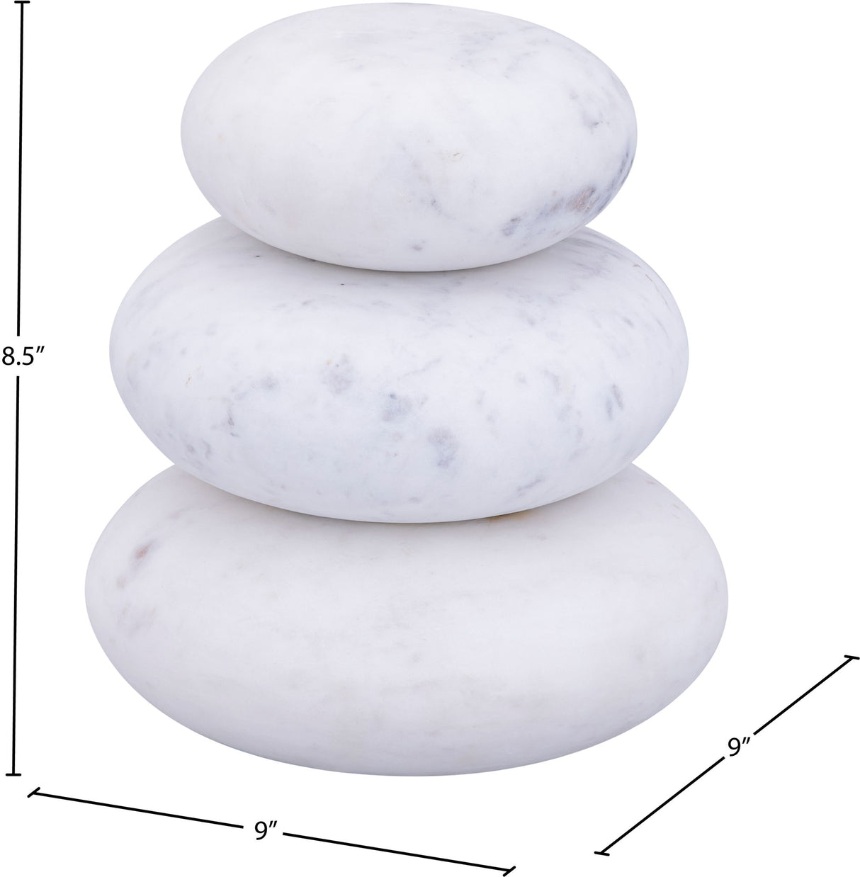 Pumpkin - 3 Piece Marble Decorative Object
