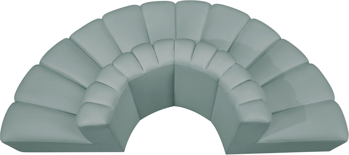 Arc - Faux Leather 4 Piece Modular Sofa