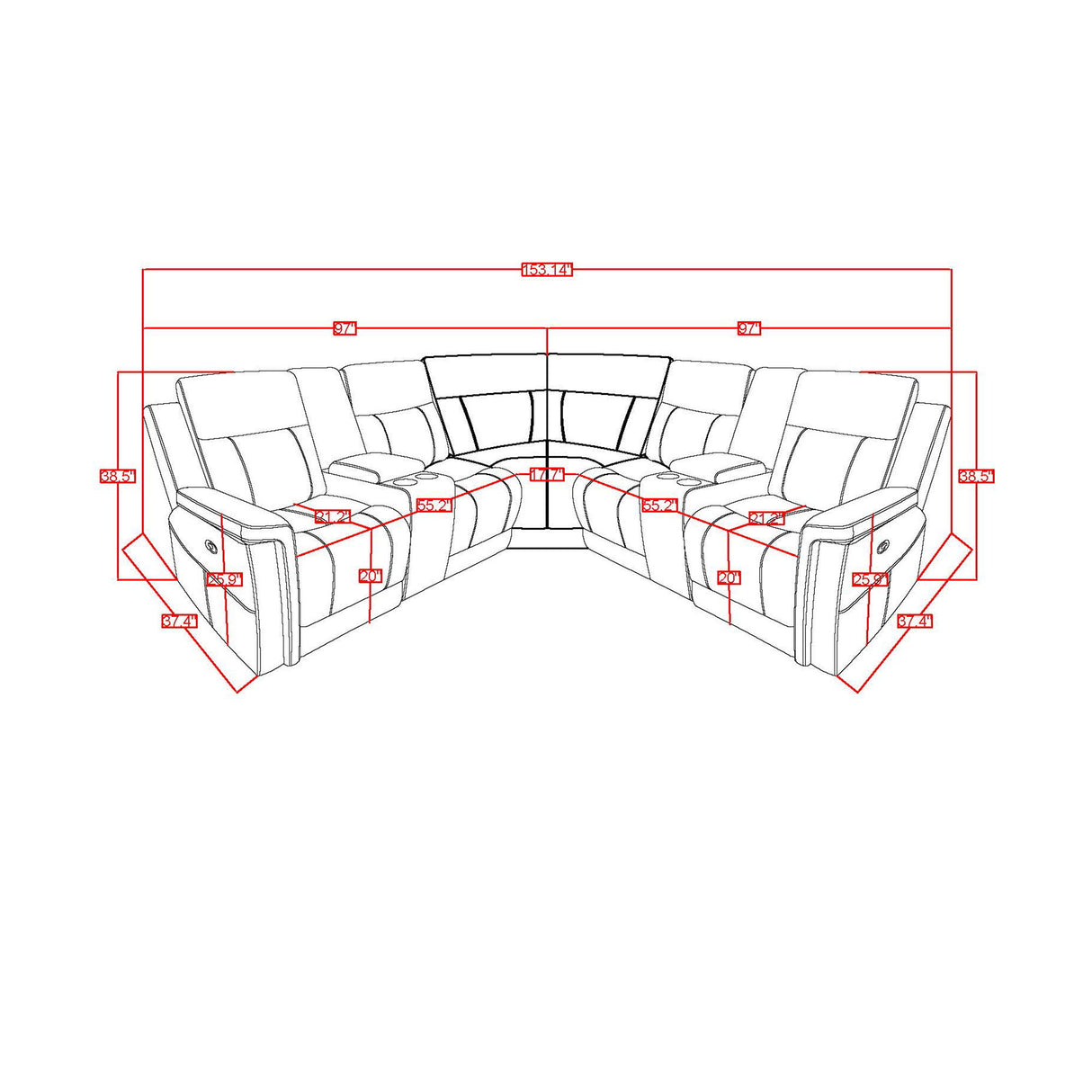 Eco - Sectional - Greige