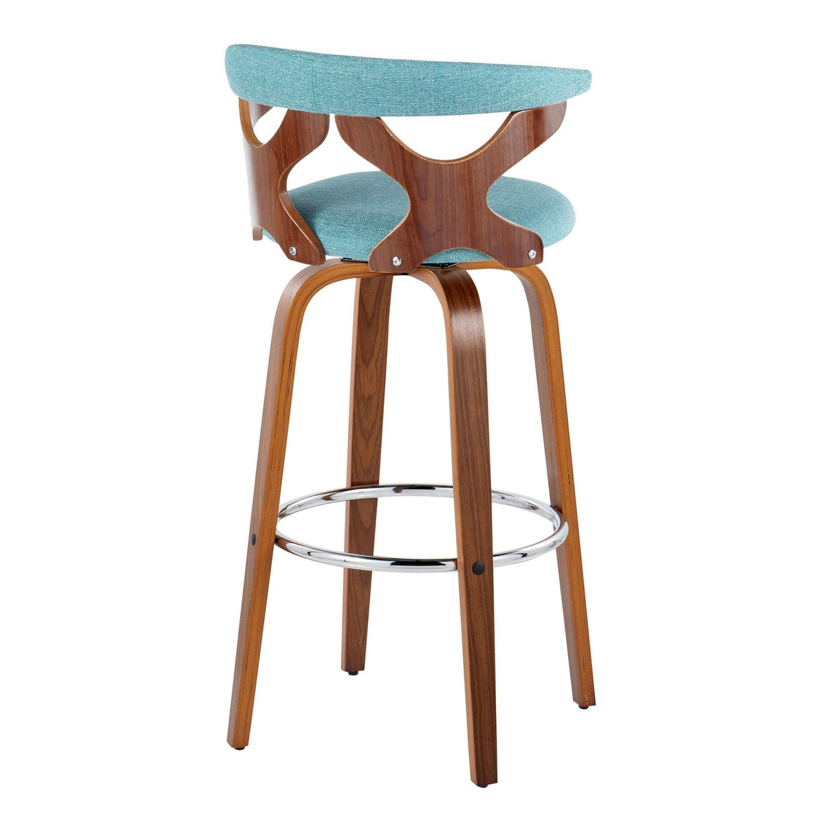 Gardenia - 30" Fixed-Height Barstool (Set of 2) - Walnut Base