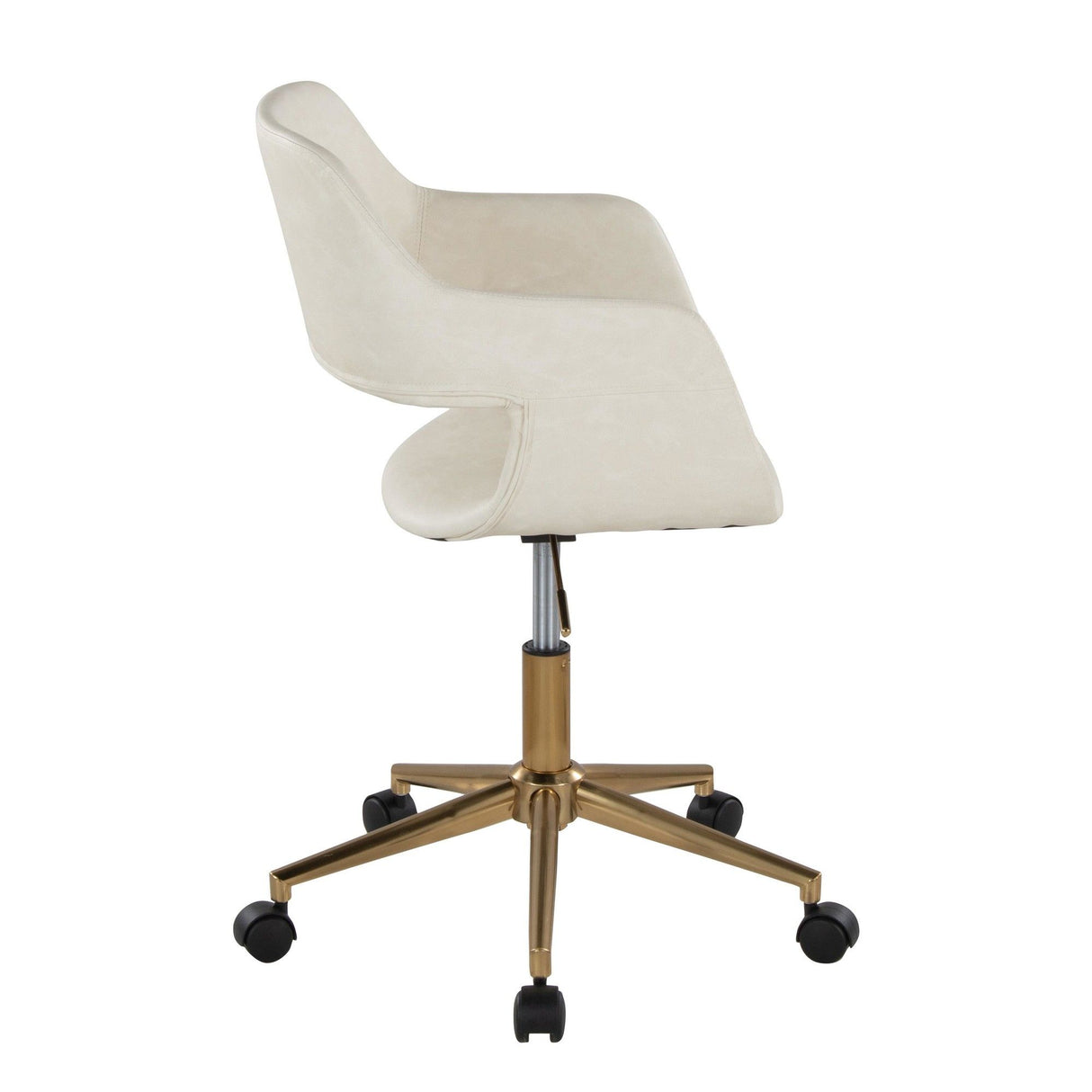 Margarite - Task Chair - Gold Metal