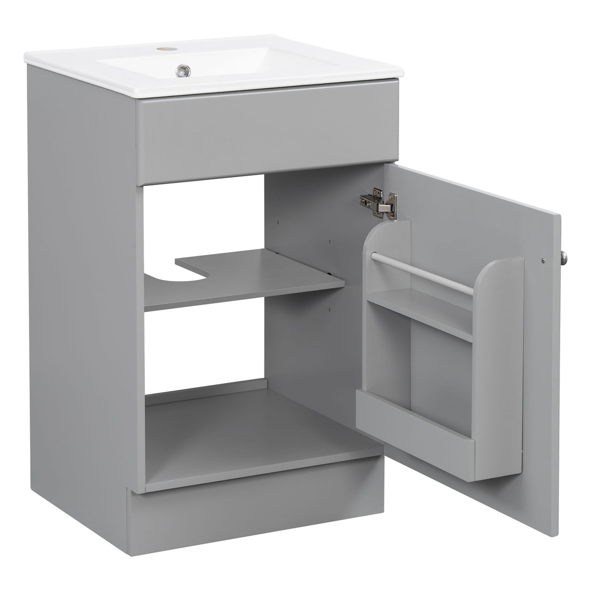Bathroom Vanity With Sink, Cabinet With Adjustable Shelf