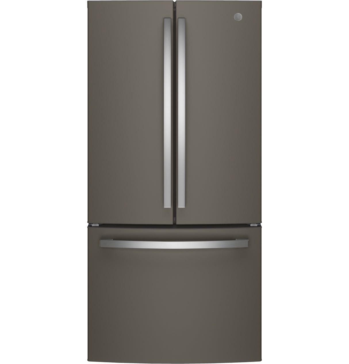 GE GNE25JMKES - 33 in. 24.7 cu. ft. French Door Refrigerator with Internal Water Dispenser - Fingerprint Resistant Slate