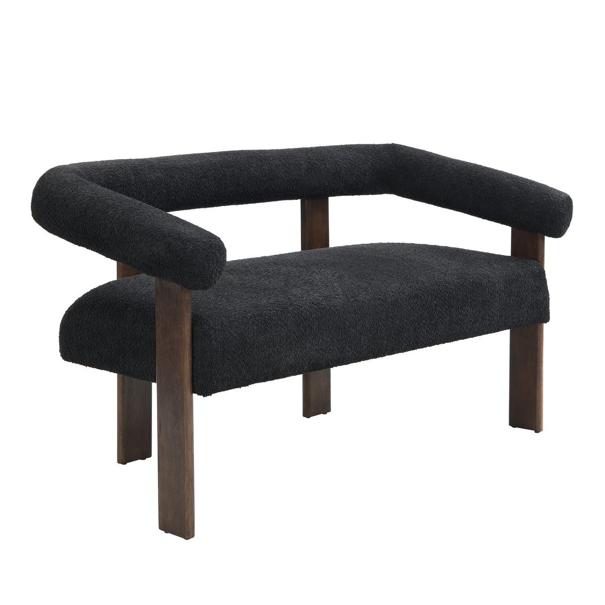 Modern Round Armrest Loveseat