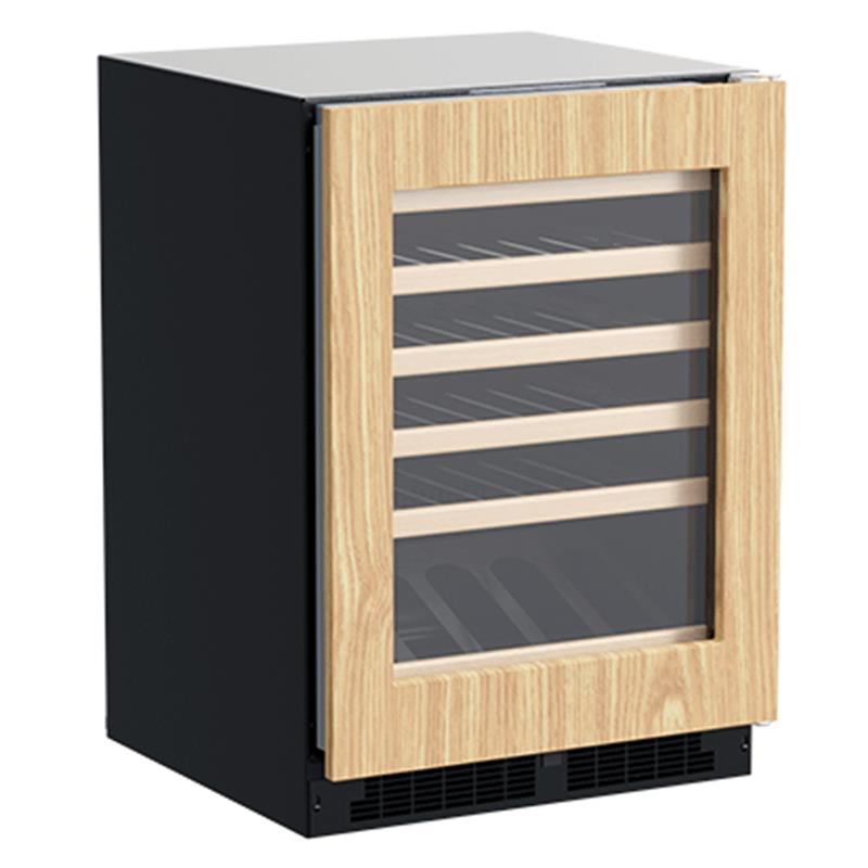 24-In Built-In High-Efficiency Single Zone Wine Refrigerator With Display Rack with Door Style - Panel Ready Frame Glass - (MLWC324IG01A)