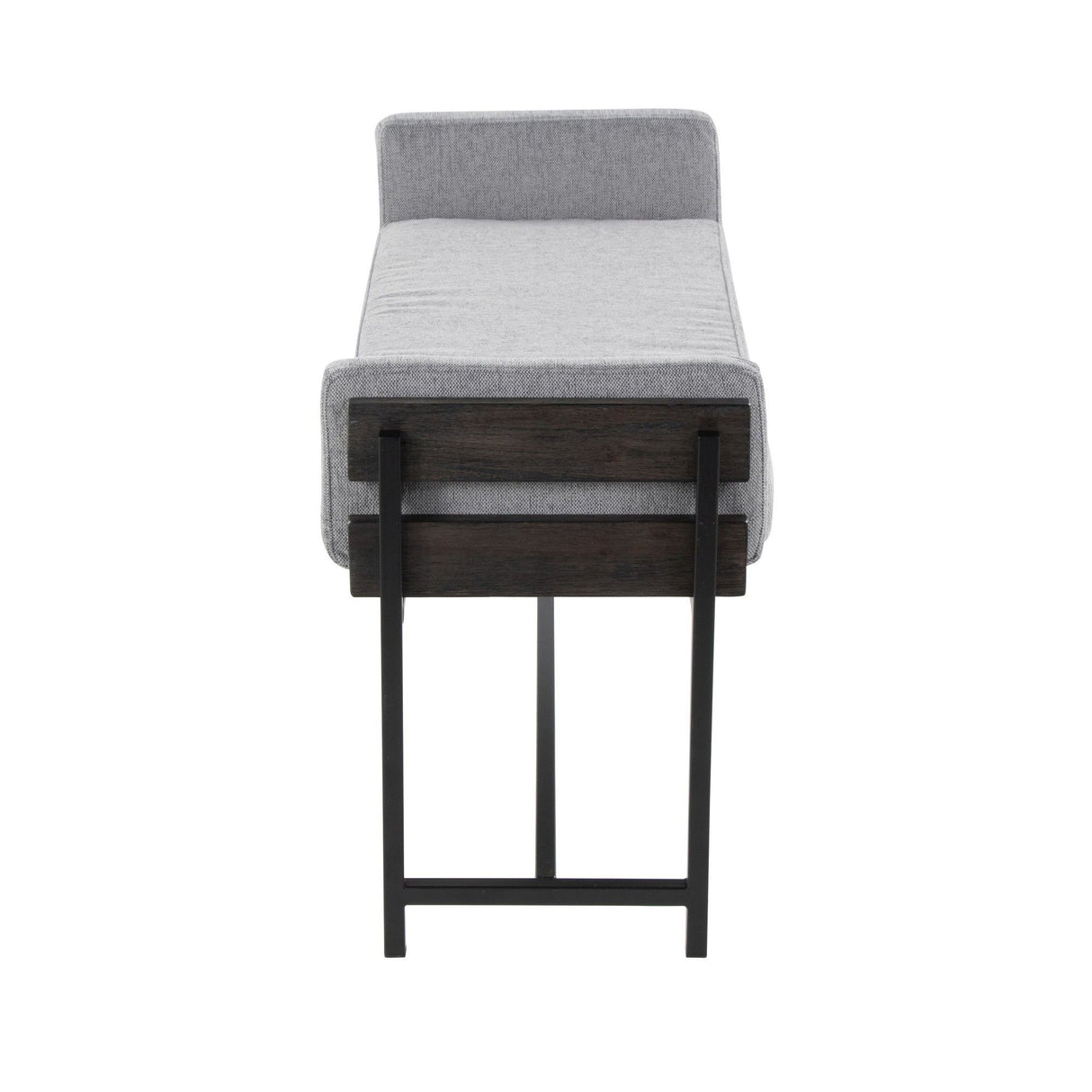 Kari - Farmhouse Bench - Gray Wood