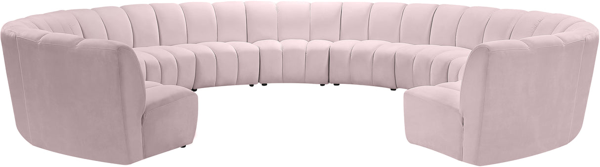 Infinity - 11 Piece Velvet Modular Sectional