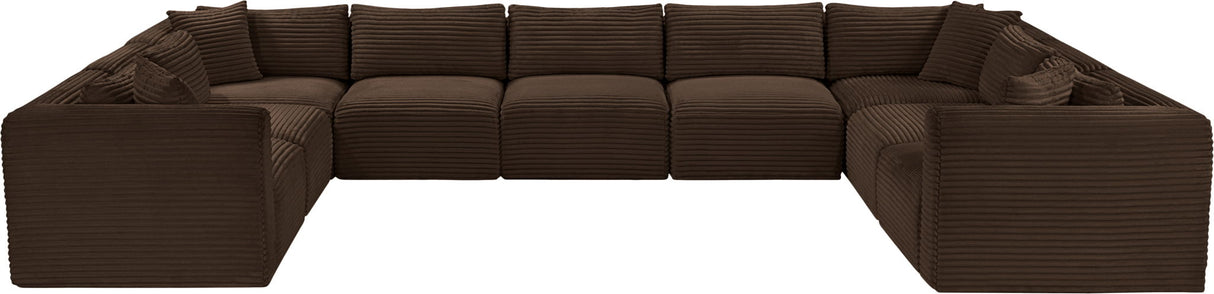 Shaggy - 9 Piece Modular U-Shaped Sectional