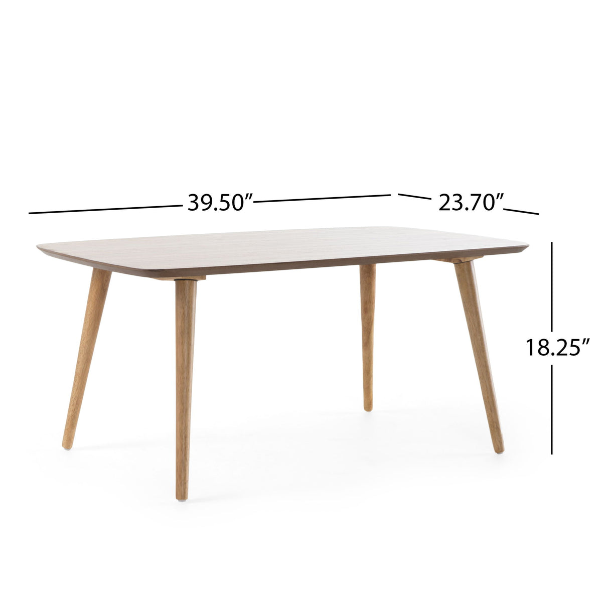 Mid Century Coffee Table With Mindi Veneer - Natural