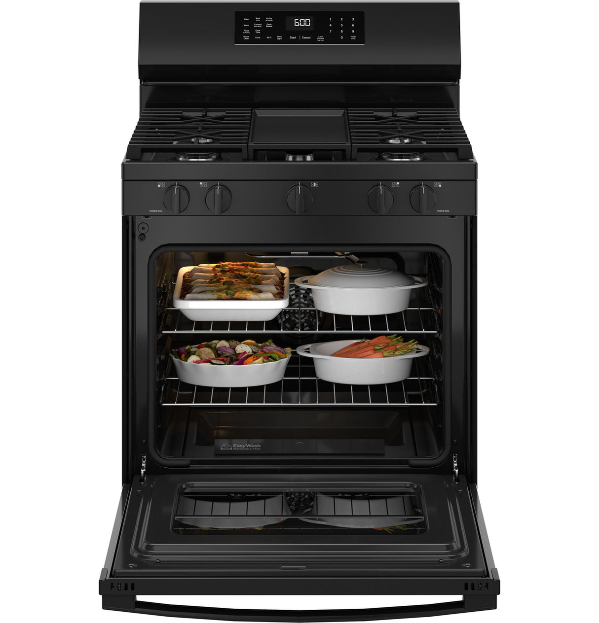 GE GGF600AVBB gas range control panel
