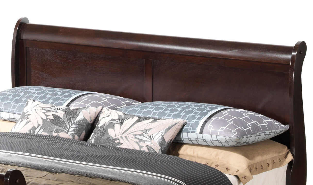 Louis Phillipe - Panel Sleigh Bed