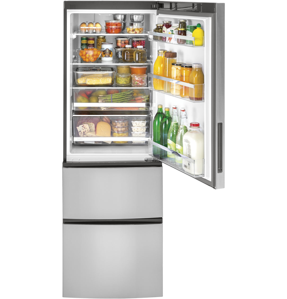 GE GLE12HSPSS - 24 in. 11.9 cu. ft. Counter Depth Bottom Freezer Refrigerator - Stainless Steel