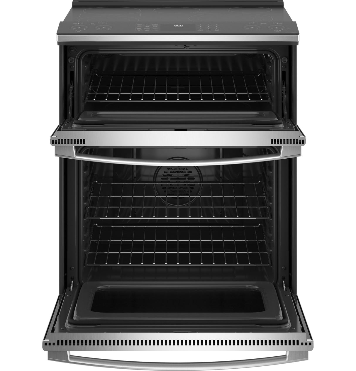 GE Profile(TM) 30" Smart Slide-In Electric Double Oven Convection Fingerprint Resistant Range - (PS960YPFS)