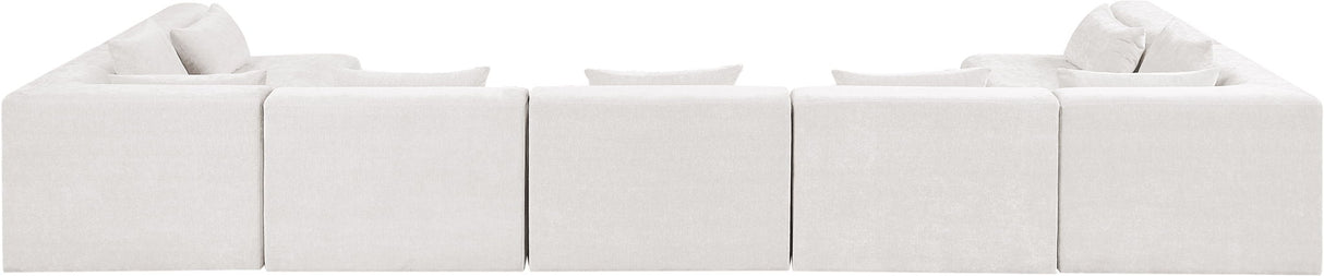 Stellar - 7 Piece Chenille Fabric Upholstered Modular Sectional