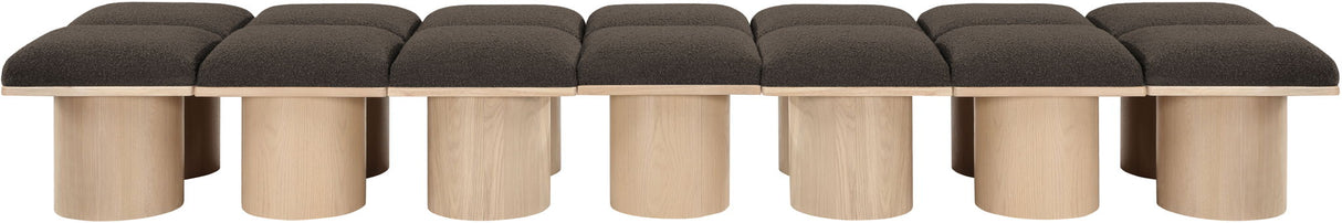 Pavilion - 14 Piece Modular Bench With Natural Base