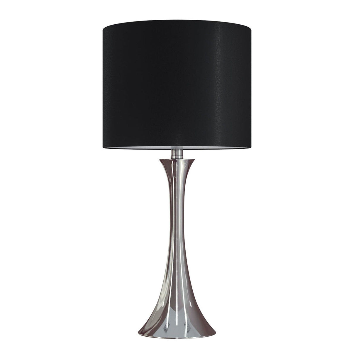 Lenuxe - 24" Metal Table Lamp (Set of 2) - Polished Nickel