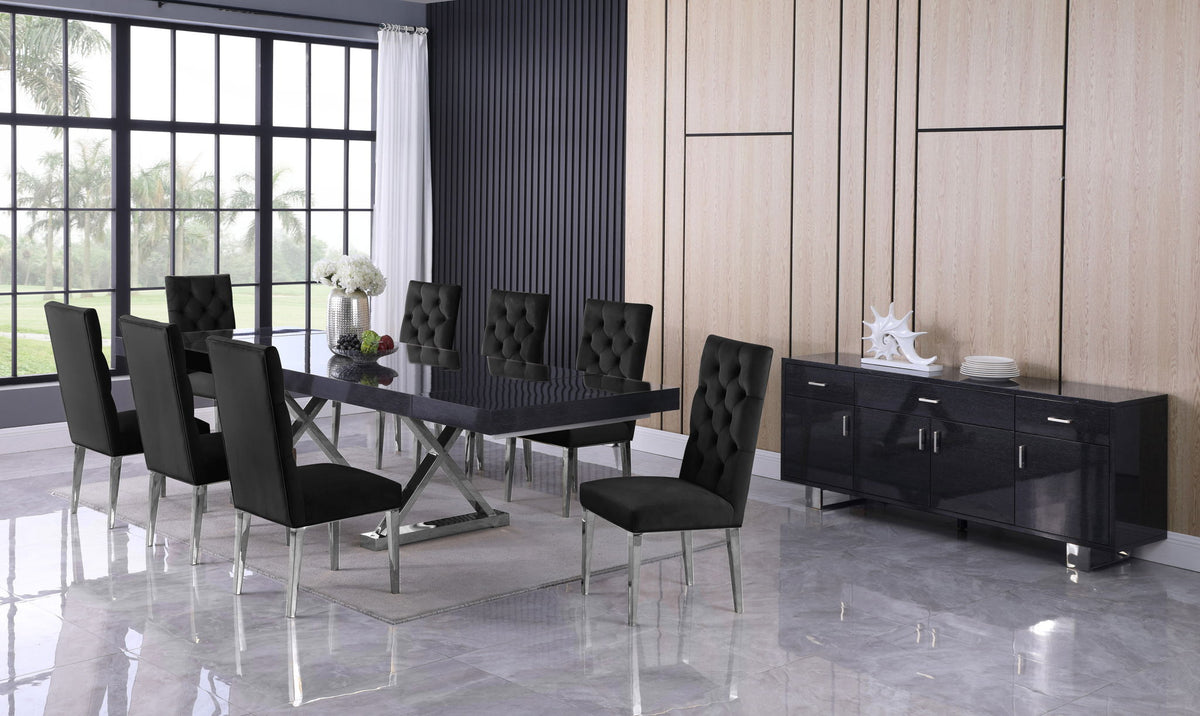 Excel - Oak Wood Extendable Dining Table - Rich Gray