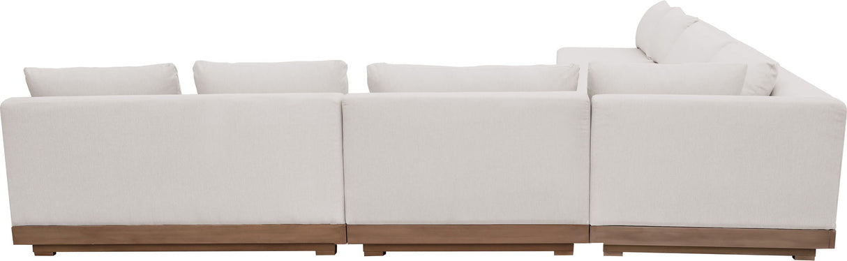 Solace - Olefin 5 Piece Outdoor Patio Modular Sectional