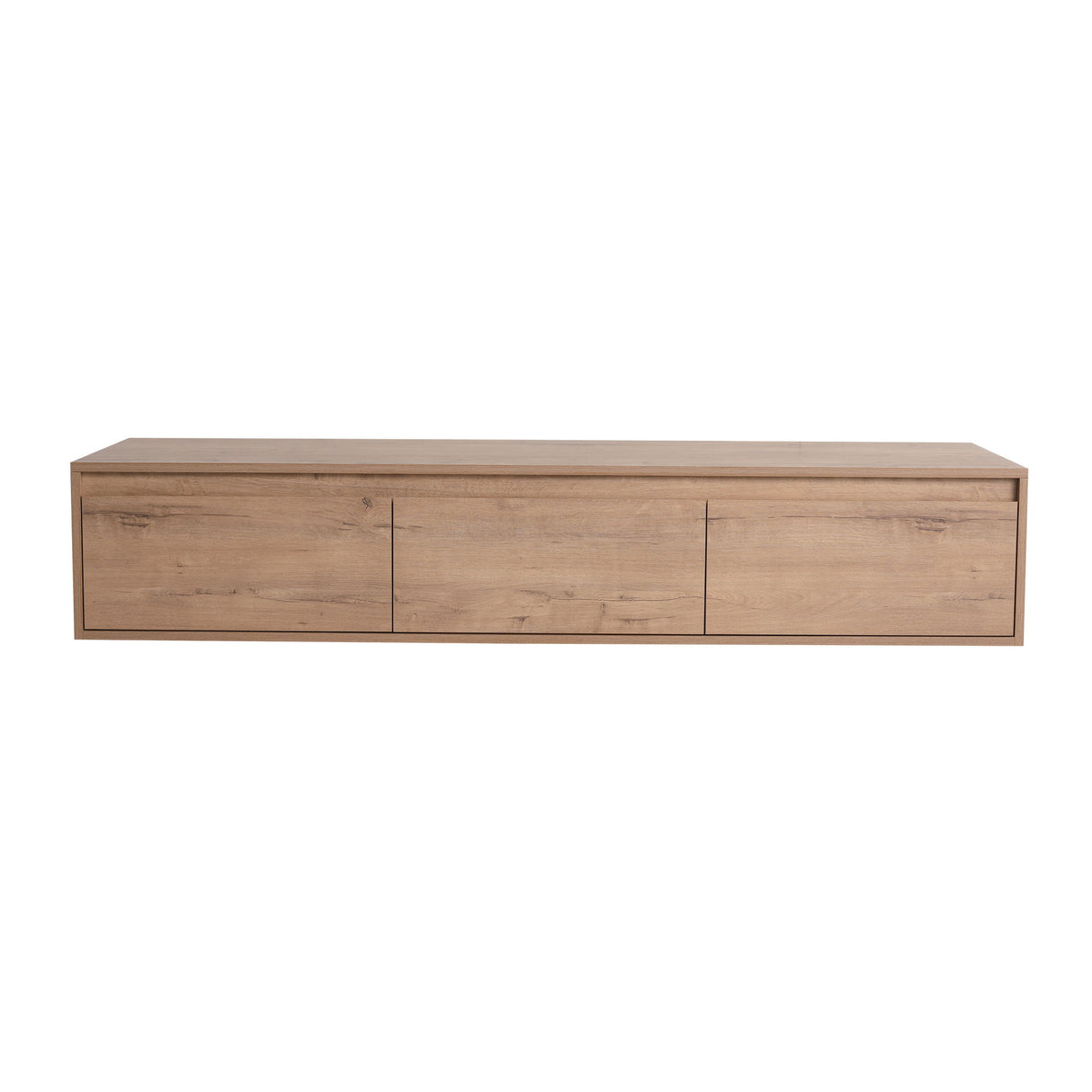 Modern Minimalist 60" Bathroom Cabinet With Soft Close Drawers And Floating Mounting Design - Imitative Oak
