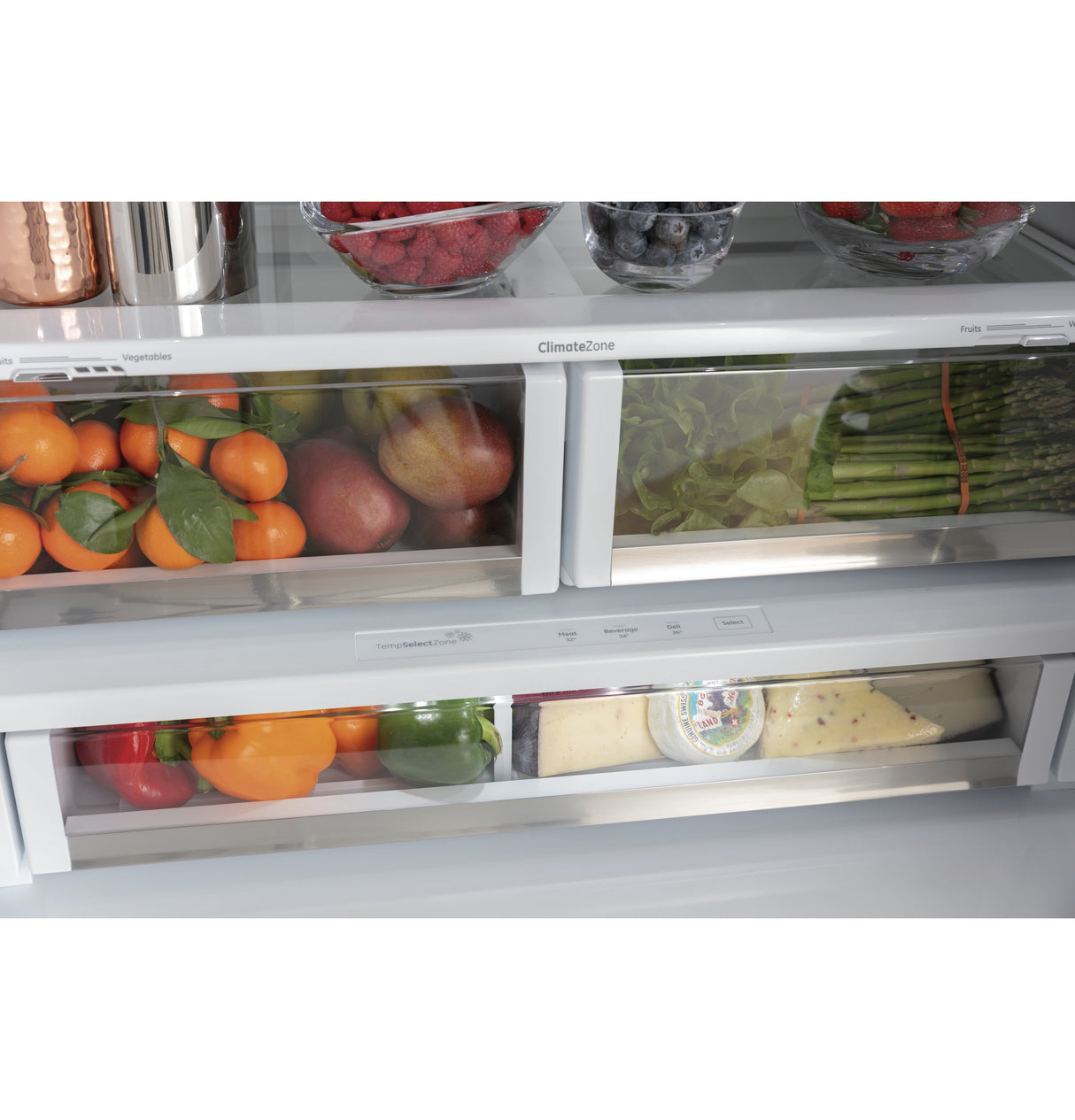 Caf(eback)(TM) ENERGY STAR(R) 23.1 Cu. Ft. Smart Counter-Depth French-Door Refrigerator - (CWE23SP4MW2)