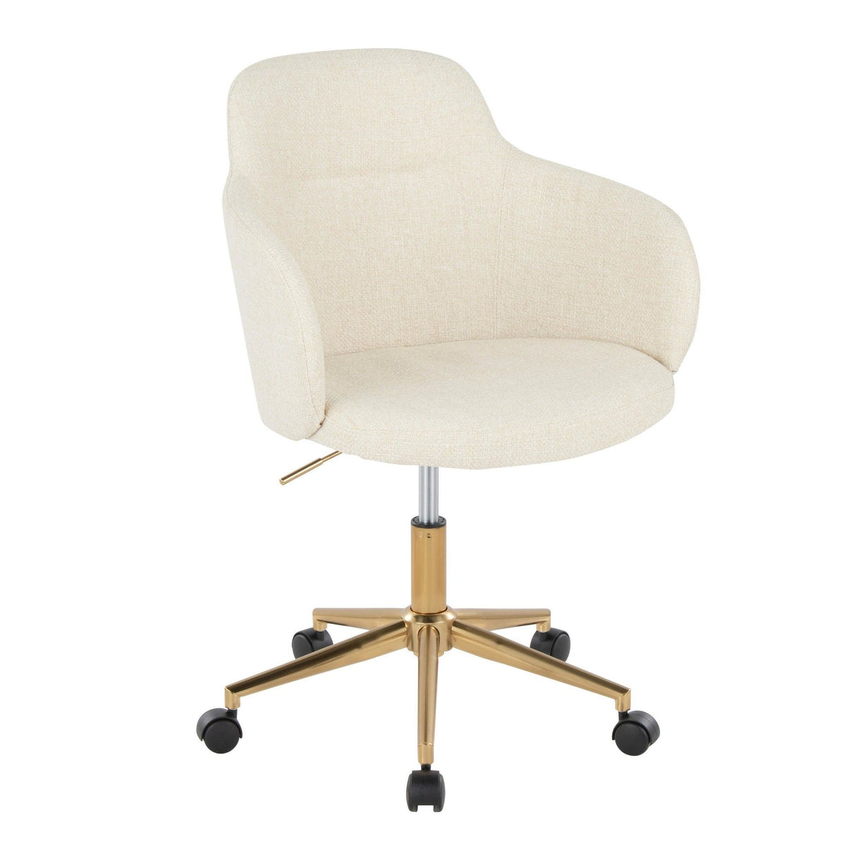 Boyne - Office Chair - Beige And Gold