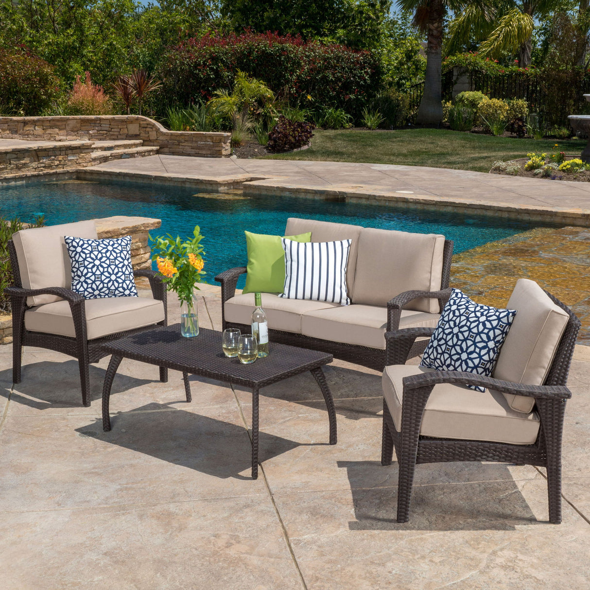 Honolulu - Wicker Set Outdoor Seating