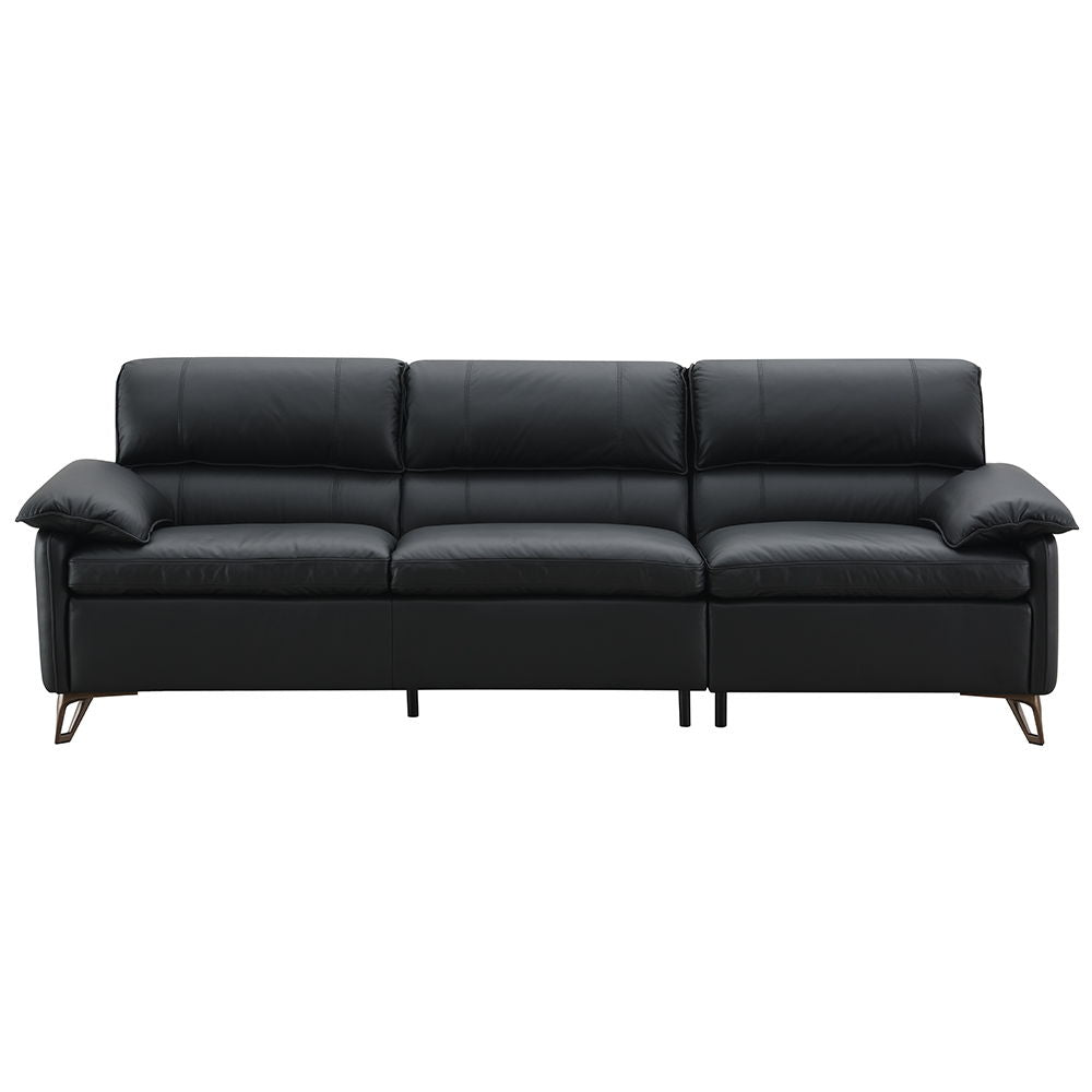 Eilene - Sofa - Black Top Grain Leather
