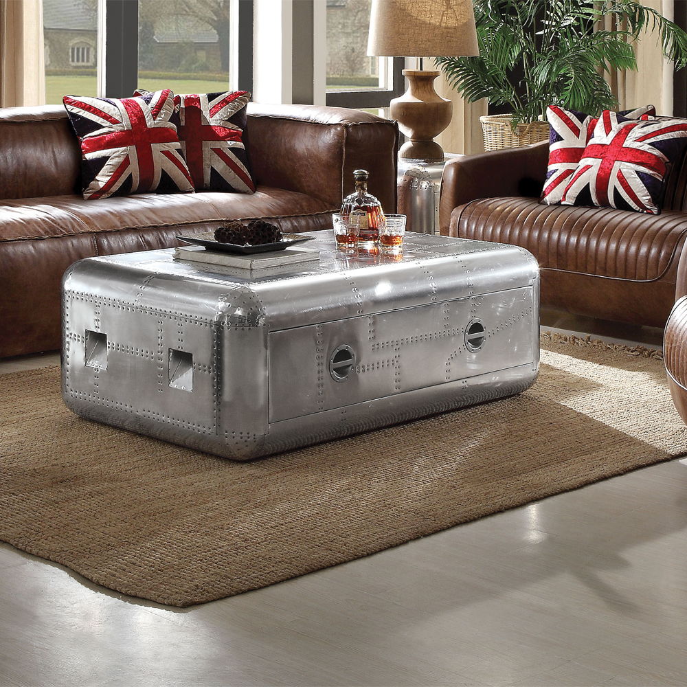 Brancaster - 19" Coffee Table - Aluminum