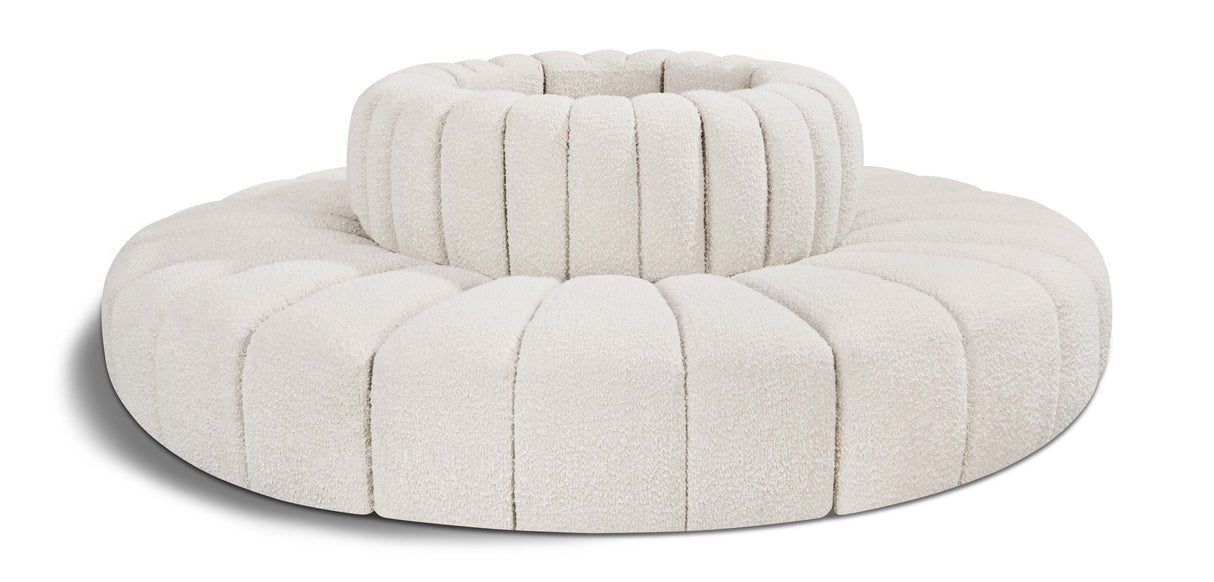 Arc - Boucle Fabric 8 Piece Round Modular Sofa