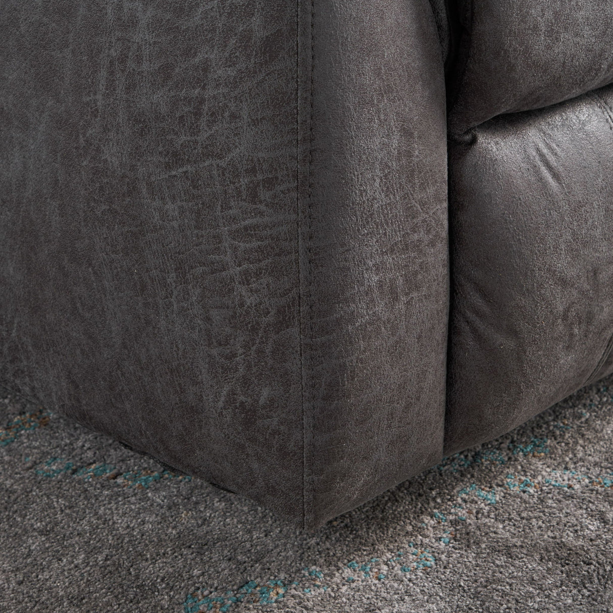 Contemporary Glider Recliner With Swivel Function