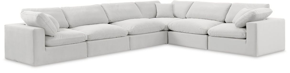 Comfy - 6 Piece Velvet Modular Corner Sectional