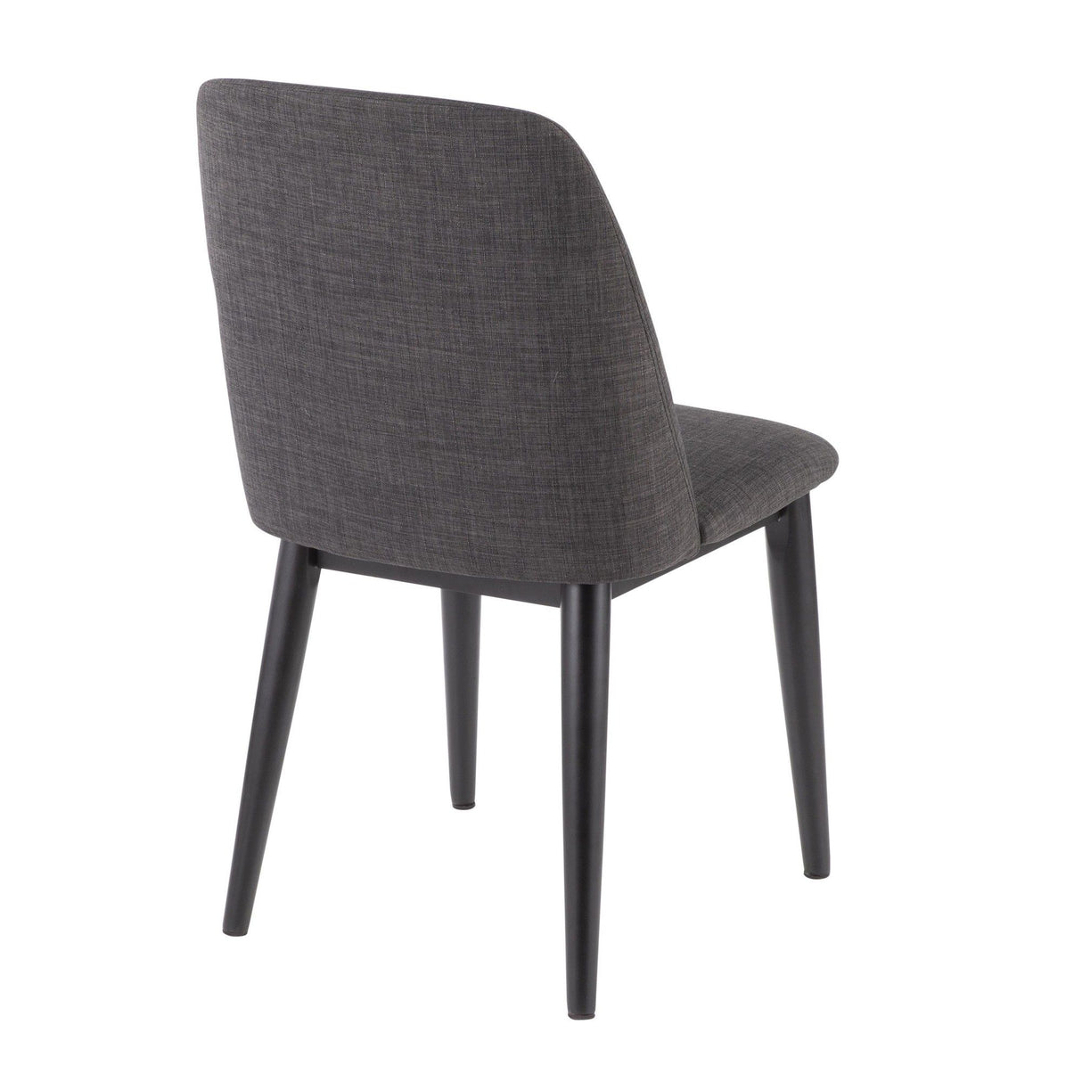 Tintori - Mid-Century Dining Chair (Set of 2) - Charcoal Fabric