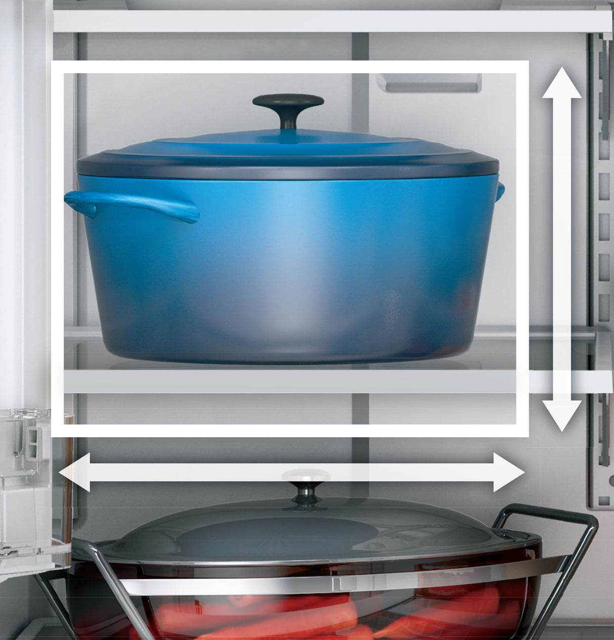 GE GYE22GENDS - 36 in. 22.1 cu. ft. Counter Depth French Door Refrigerator with Ice & Water Dispenser - Fingerprint Resistant Black Slate