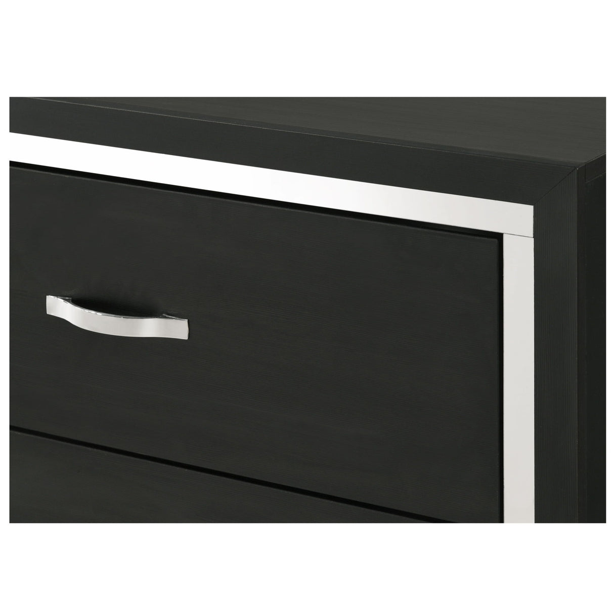 6 Drawer Dresser With Handles Bedroom Furniture - Black