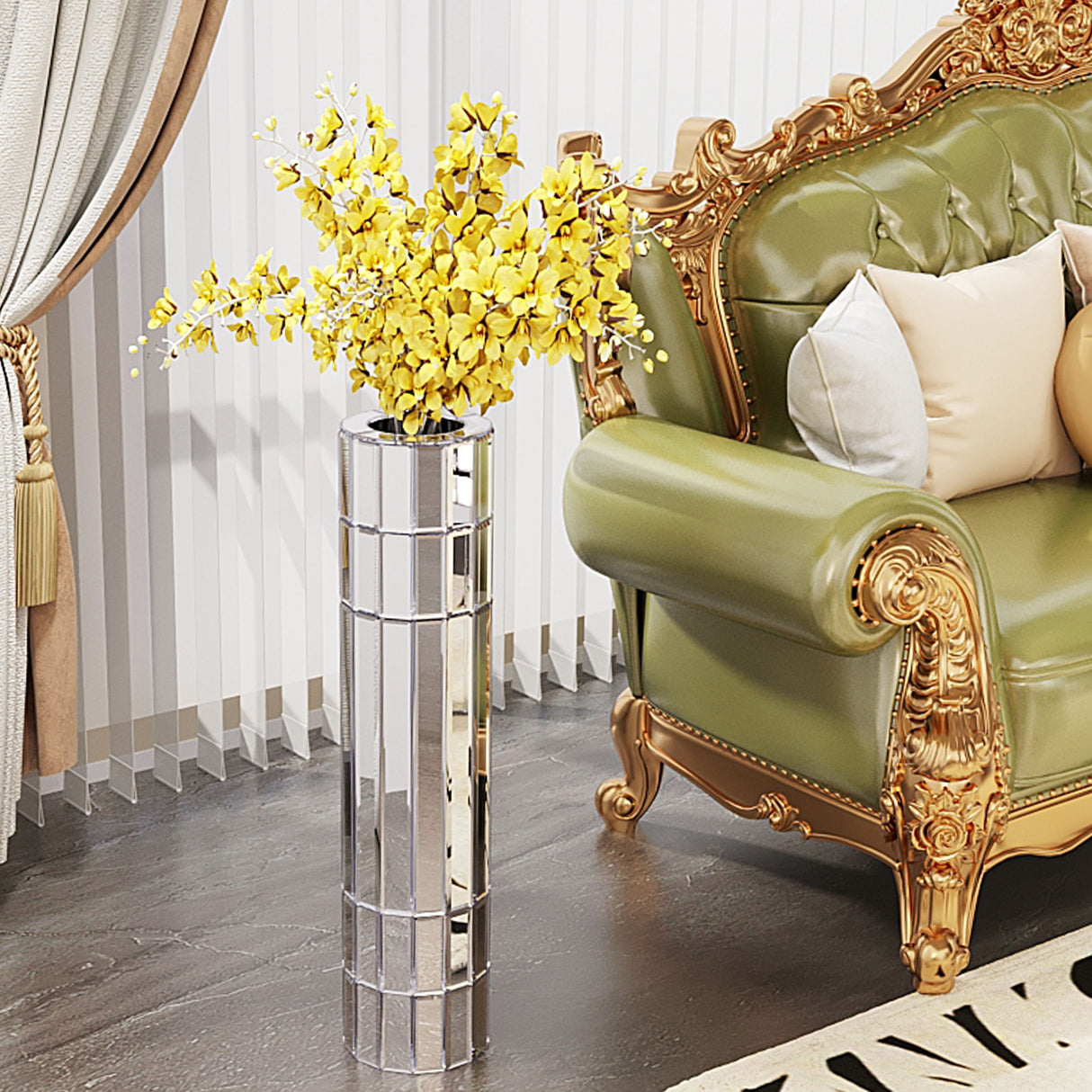 Round Floor Vase For Home & Office Decor