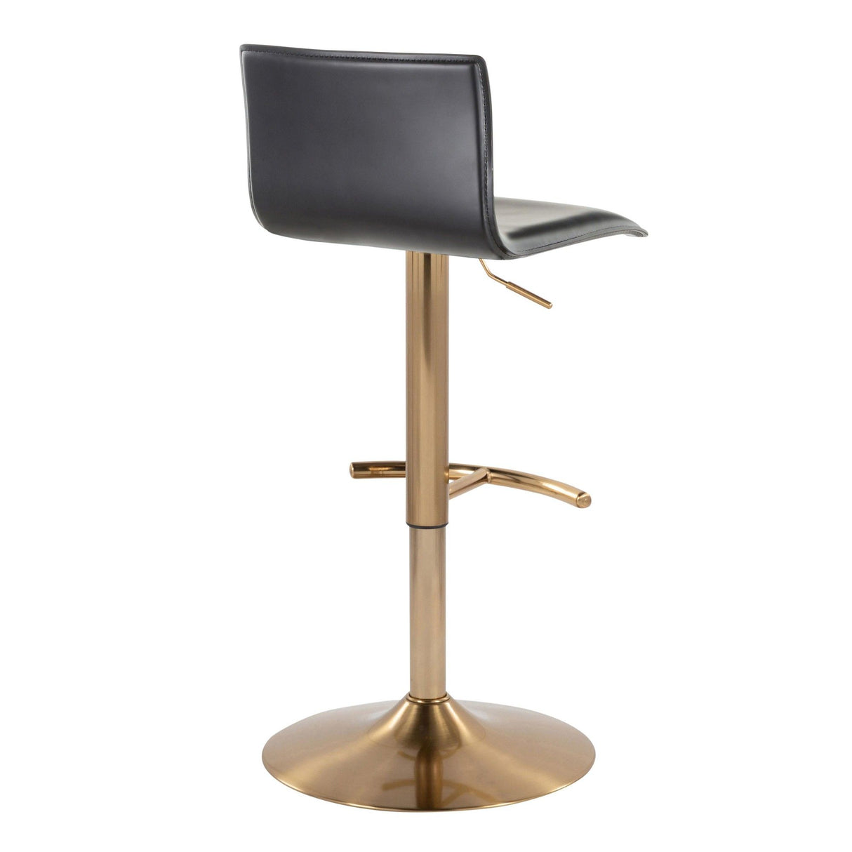 Mara - Adjustable Barstool (Set of 2) - Gold Metal